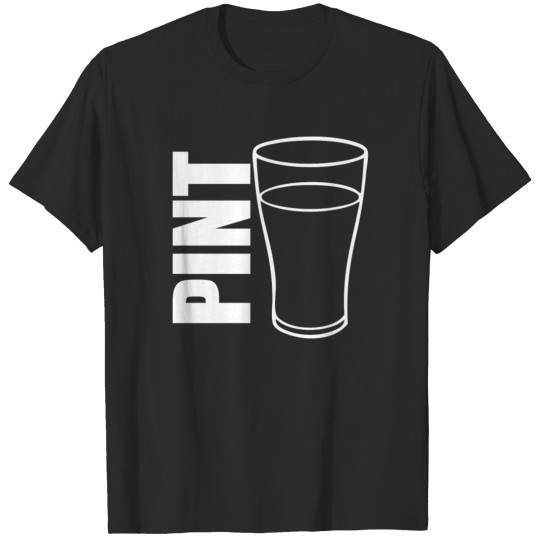 Discover Pint Glass Illustration T-shirt