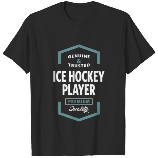 Discover Ice Hockey Player Logo Tees T-shirt