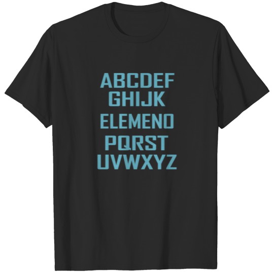 ABC ELEMENO Funny Geek Nerd Book School Teacher T-shirt