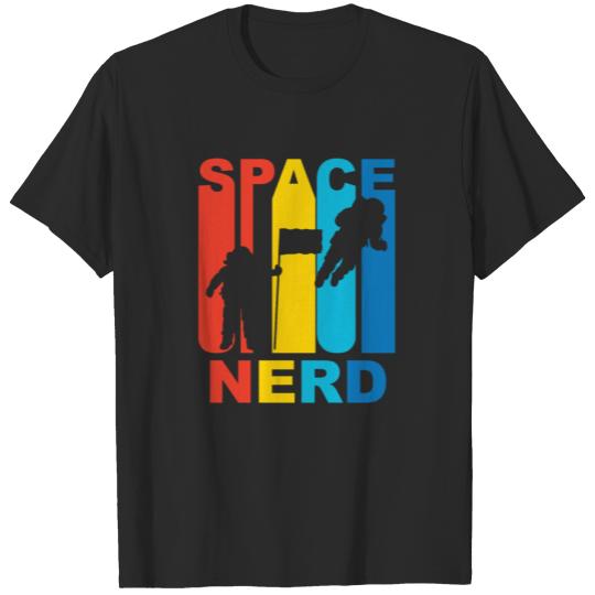 Vintage Space Nerd Astronaut Graphic T-shirt