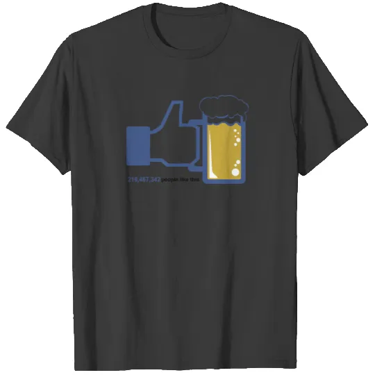 Facebook Parody Beer T-shirt