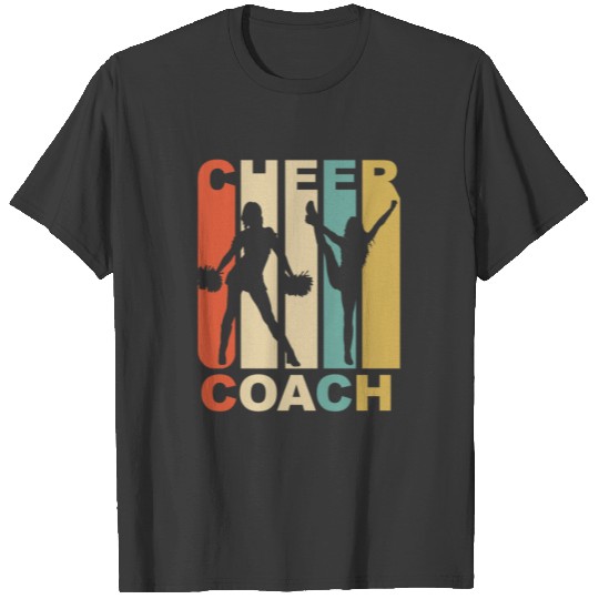 Vintage Cheer Coach Cheerleading Graphic T-shirt