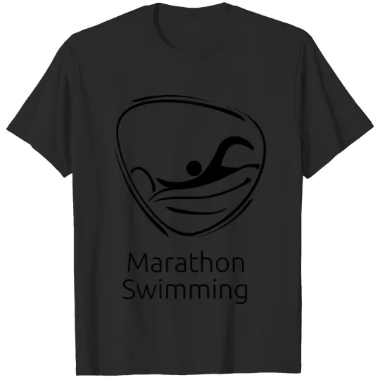 Discover Marathon_swimming_black T-shirt