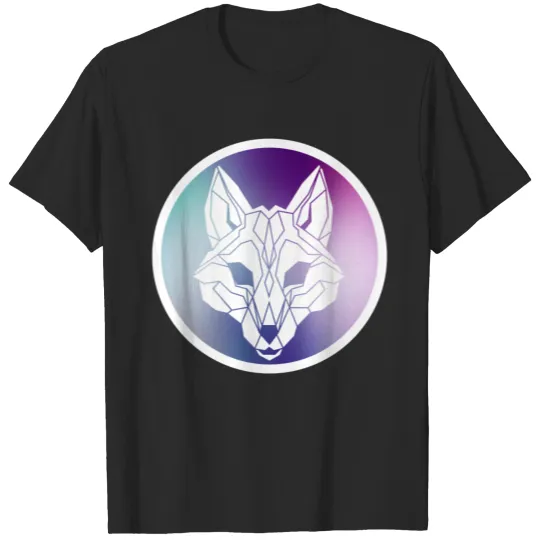 Galaxy Wolf Lineart T-shirt