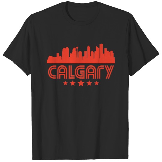 Retro Calgary Skyline T-shirt