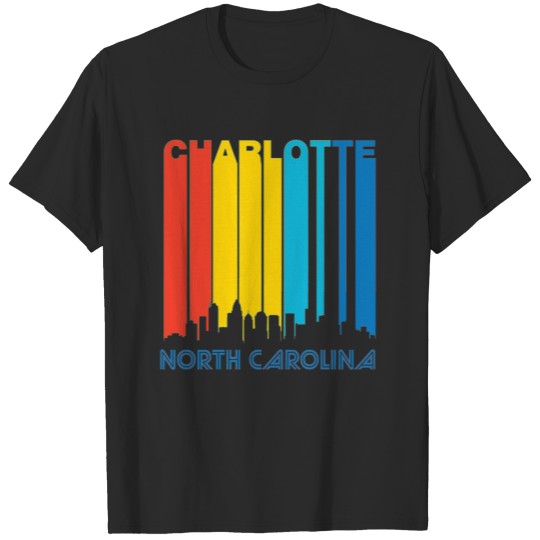 Retro Charlotte Skyline T-shirt