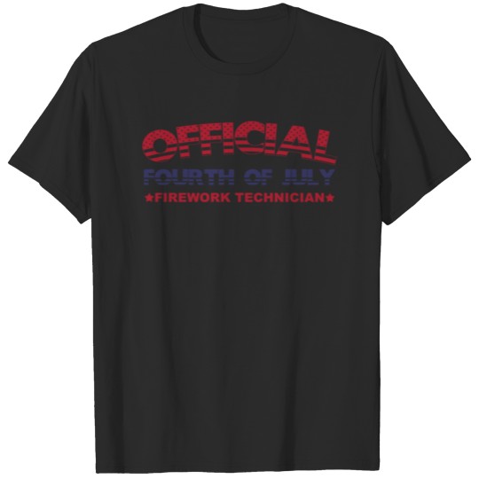 Discover Official 4th Of July Firework Technician T-shirt