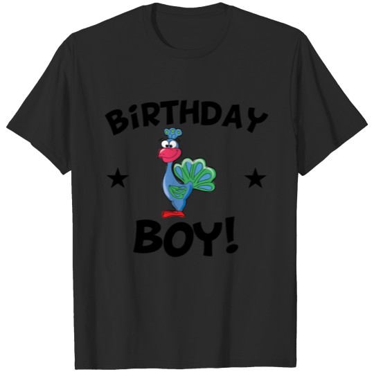 Discover Birthday Boy Cartoon Peacock T-shirt