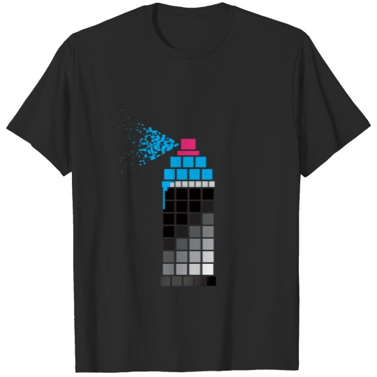 Discover Pixel Paint Blue T-shirt
