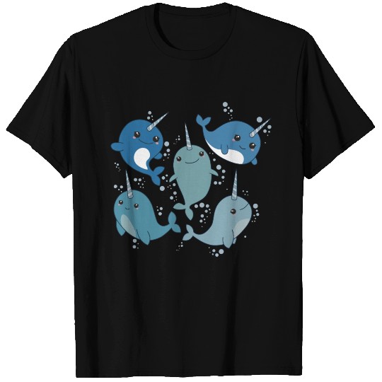NARWHAL PATTERN CUTE T-shirt