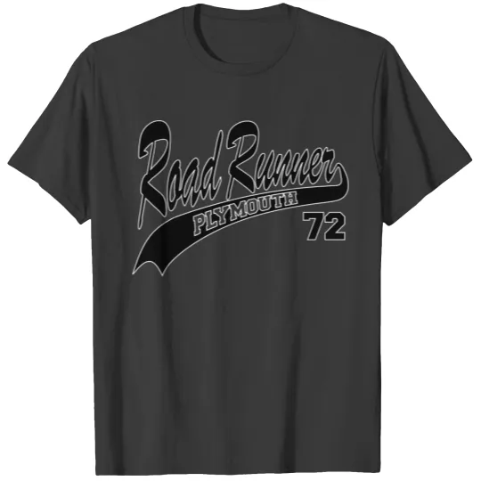 72 Road Runner-white outl T-shirt