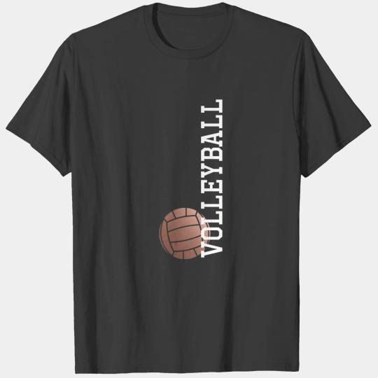 Vertical Rose Gold Volleyball T-shirt