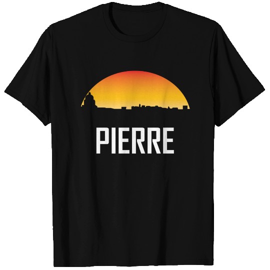 Pierre South Dakota Sunset Skyline T-shirt