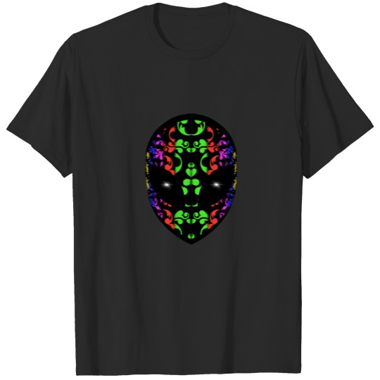 Discover Alien Face Color T-shirt
