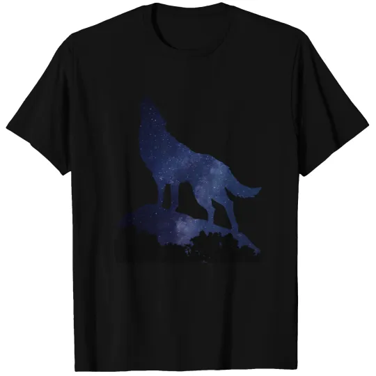 Wolf Howling Night T-shirt