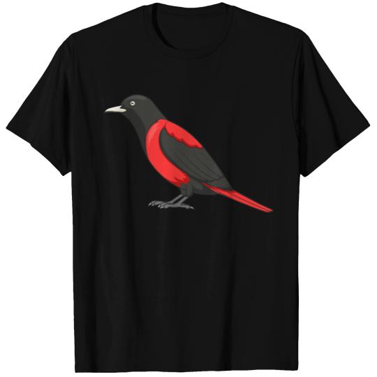 maroon oriole T-shirt