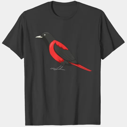 maroon oriole T-shirt