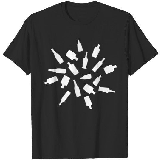 Discover Black and White Bottles T Shirt T-shirt