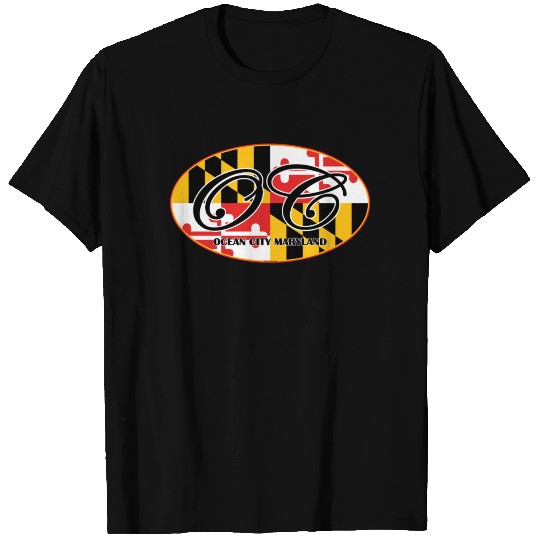 Ocean City Maryland Flag Design T-shirt