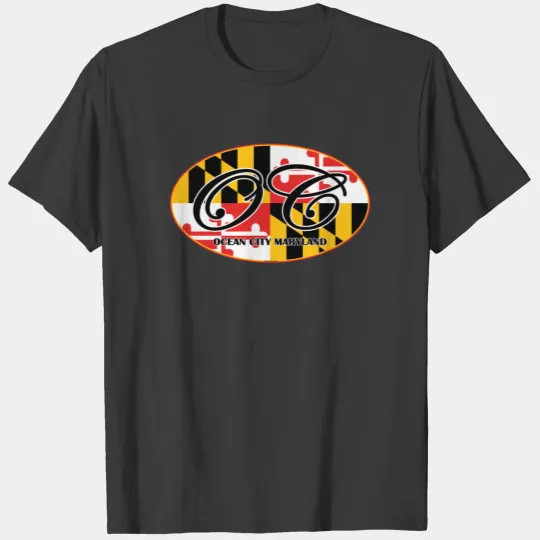 Ocean City Maryland Flag Design T-shirt