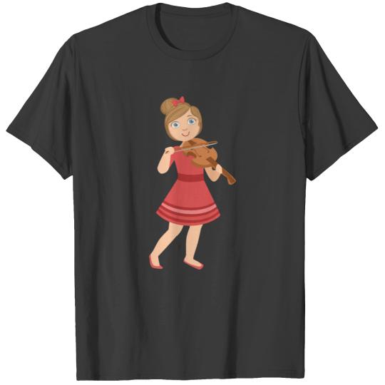 Girl playing Violin T-shirt