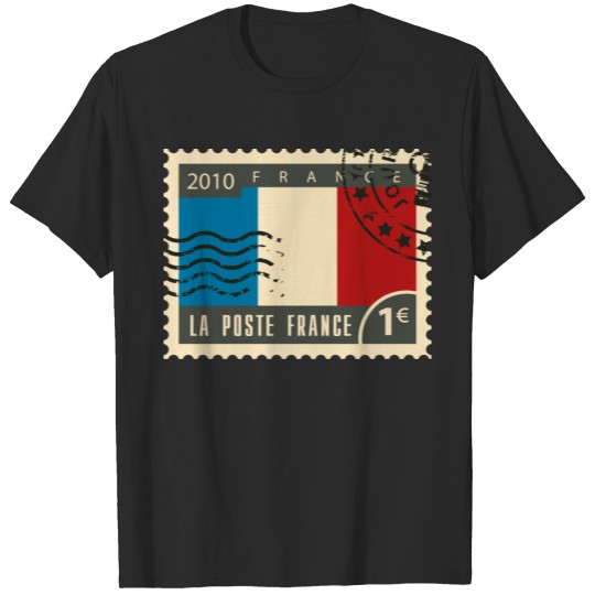 Discover france post stamp T-shirt