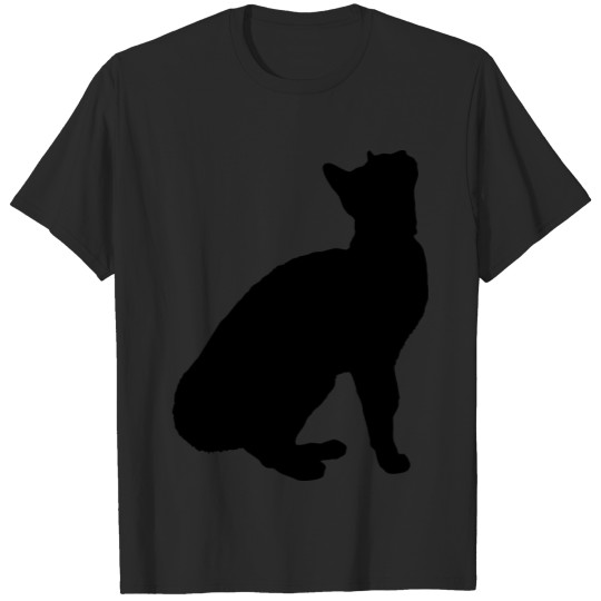 Discover Vector Cat Silhouette T-shirt