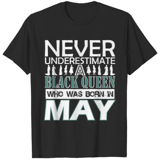 Discover Never Underestimate An Old Lady Was Born In May T-shirt