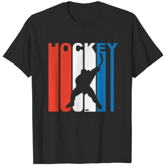 Discover Red White And Blue Hockey T-shirt