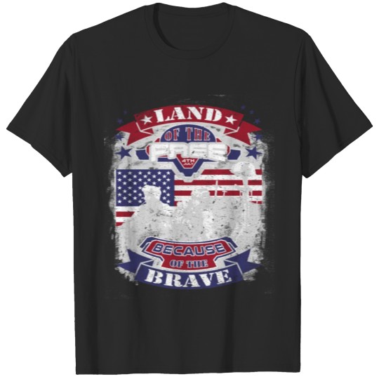 Discover 4th Of July - Land Of The Free Grey T-shirt