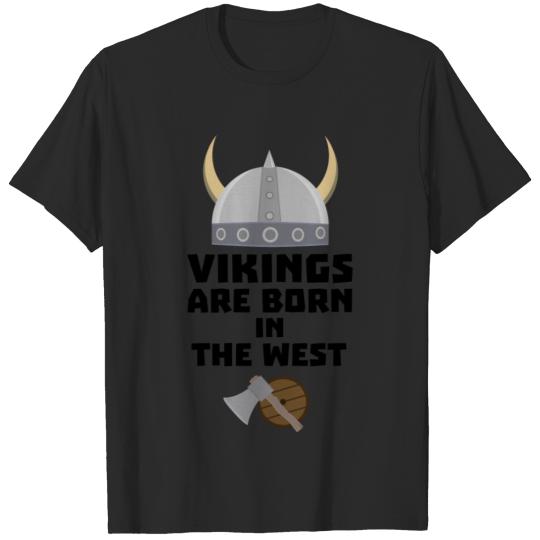 Discover Vikings are born in the West S7kea T-shirt