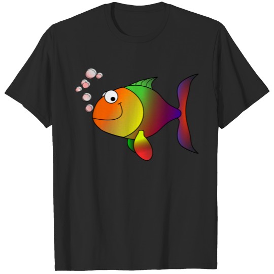 Discover Cartoon Fish T-shirt