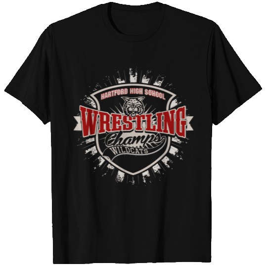 HARTFORD HIGH SCHOOL WRESTLING Champs WILDCATS T-shirt