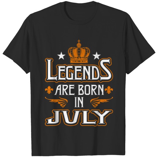 Discover Legends Are Born In July T-shirt