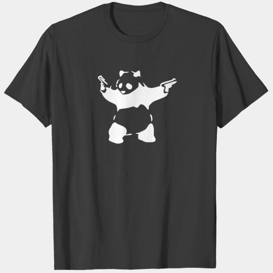 BANKSY KUNG FU PANDA GUNS T-shirt