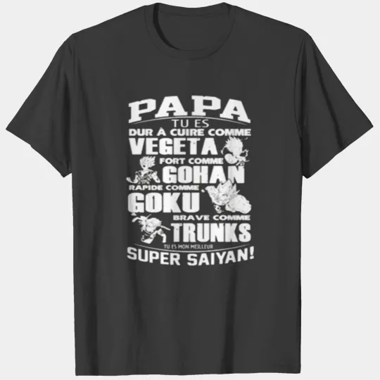 PAPA SUPER SAIYAN VEGETA T-shirt