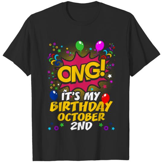 Discover Its My Birthday October Second T-shirt