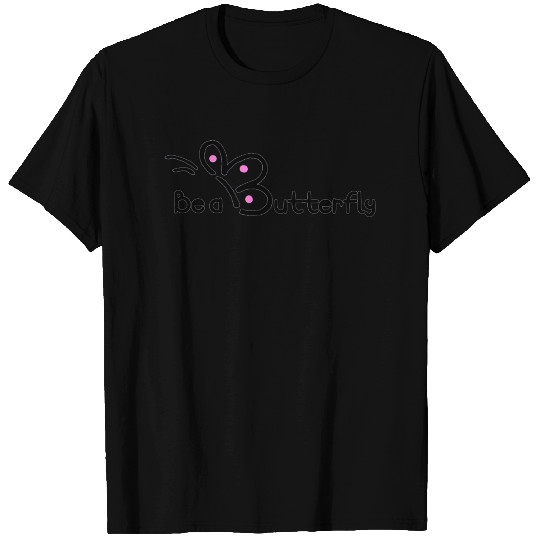 Be a Butterfly logo in pink T-shirt