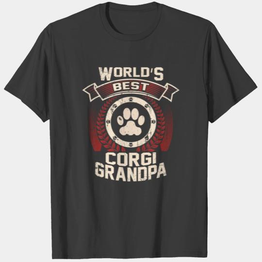 World's Best Corgi Grandpa T-shirt