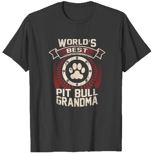 World's Best Pit Bull Grandma T-shirt