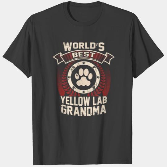 World's Best Yellow Lab Grandma T-shirt