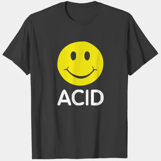ACID HOUSE SMILEY FACE 90 s Rave Club Hardcore Par T-shirt