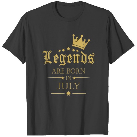 Discover Legend are born in July T-shirt