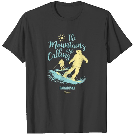 Snowboard Ski Paradiski France T-shirt