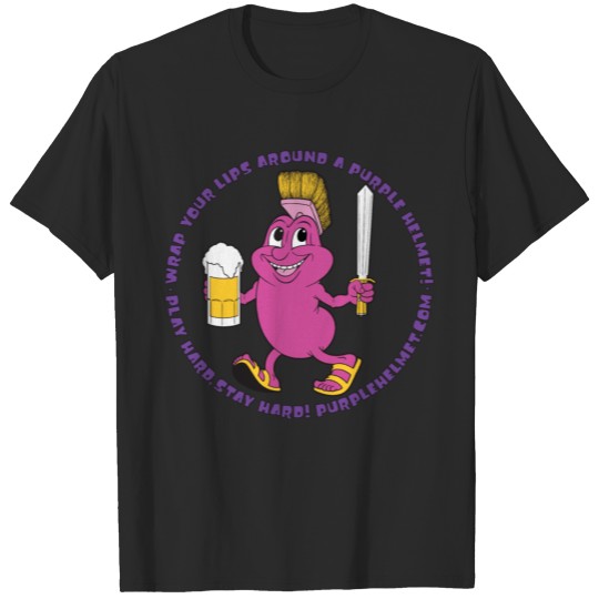 Discover Petey Purple Helmet T-shirt