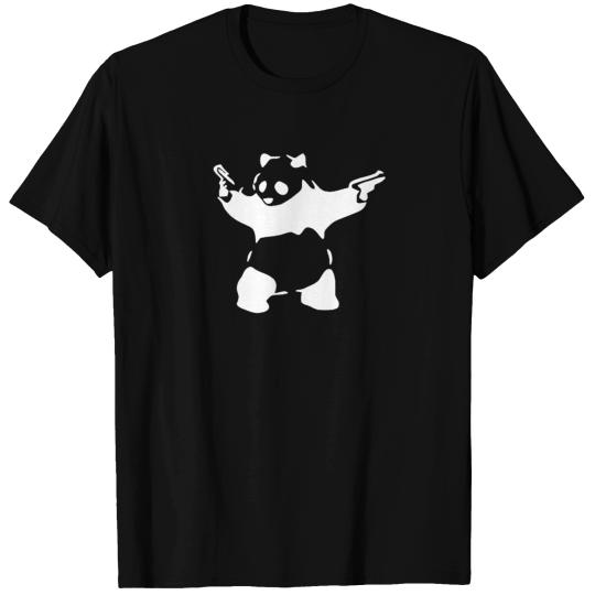 BANKSY KUNG FU PANDA GUNS T-shirt