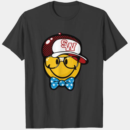 SmileyWorld Preppy Boy with Cap T-shirt