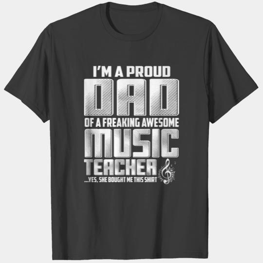 Dad music teacher T-shirt