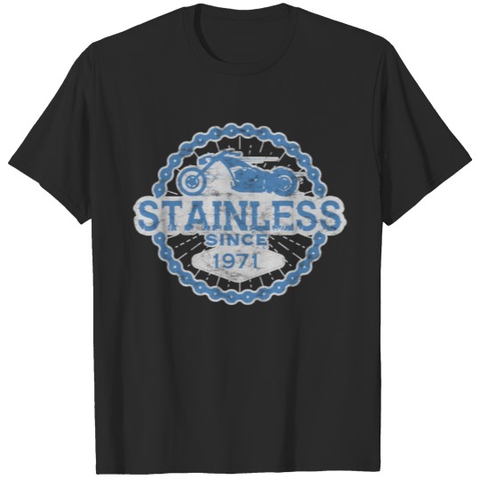Discover stainless biker shirt born ride road man 1971 T-shirt