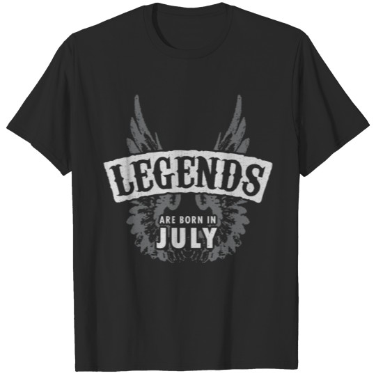 Discover Legends are born in July T-shirt